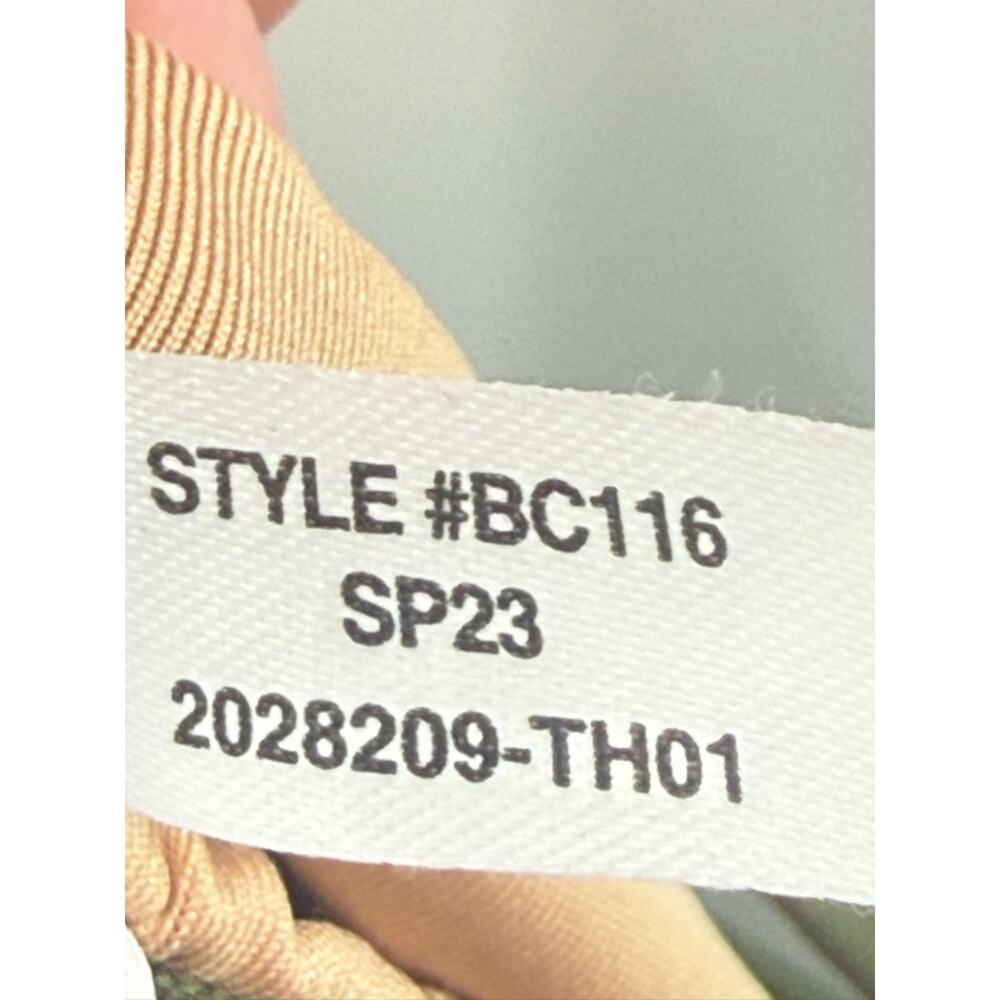 J. Crew Ruched Tummy V-Neck Swimsuit Cool Cypress Stretch Full Coverage Size 22 - Picture 14 of 14